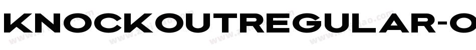 KnockoutRegular-oxRx字体转换