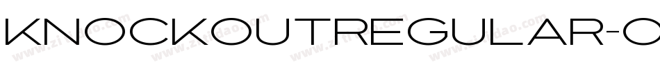 KnockoutRegular-oxRx字体转换