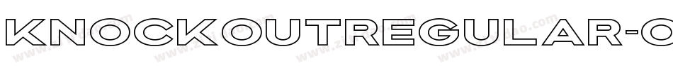 KnockoutRegular-oxRx字体转换