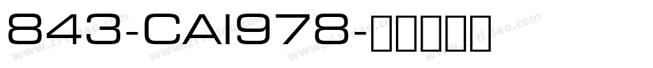843-CAI978字体转换