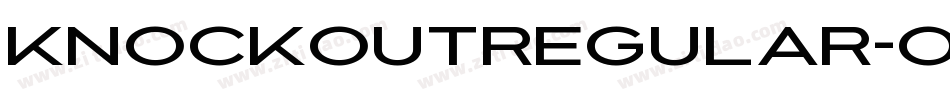 KnockoutRegular-oxRx字体转换