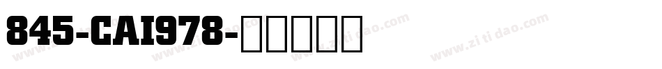 845-CAI978字体转换