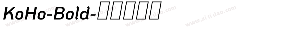 KoHo-Bold字体转换