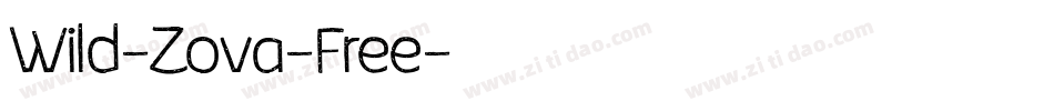 Wild-Zova-Free字体转换