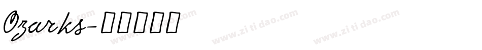 Ozarks字体转换