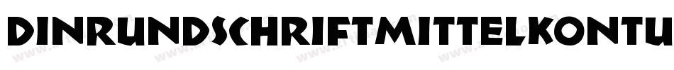 DinRundschriftMittelKontur-peOO字体转换