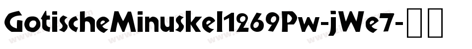 GotischeMinuskel1269Pw-jWe7字体转换
