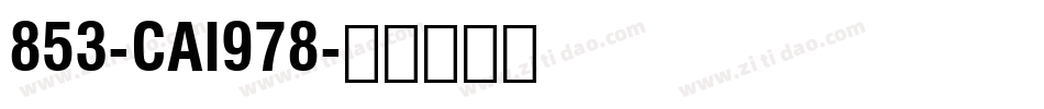 853-CAI978字体转换