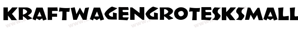 KraftwagenGroteskSmallcapsNbp-2rn8字体转换