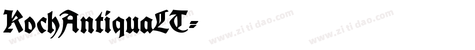 KochAntiquaLT字体转换