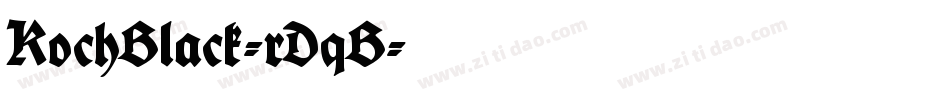 KochBlack-rDqB字体转换