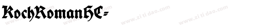 KochRomanHC字体转换