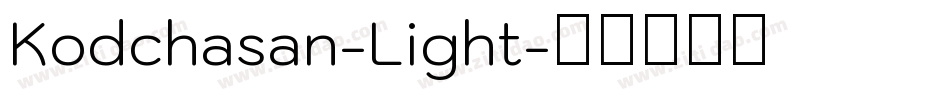 Kodchasan-Light字体转换