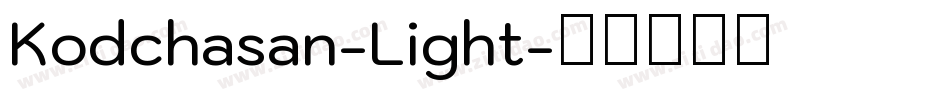 Kodchasan-Light字体转换