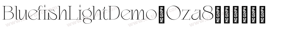 BluefishLightDemo-Oza8字体转换