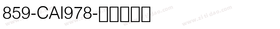 859-CAI978字体转换