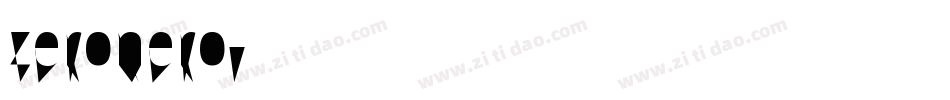 zeronero字体转换