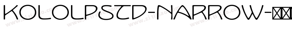 KoloLPStd-Narrow字体转换