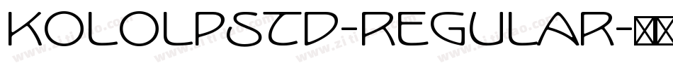 KoloLPStd-Regular字体转换