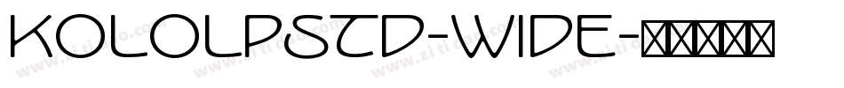 KoloLPStd-Wide字体转换