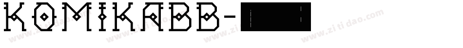 KOMIKABB字体转换