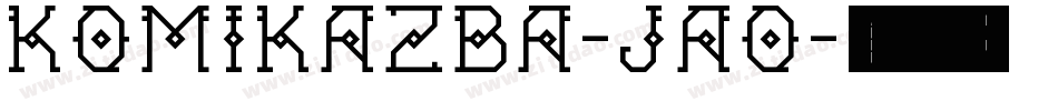 Komikazba-jaO字体转换