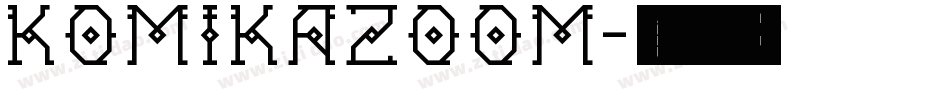 Komikazoom字体转换