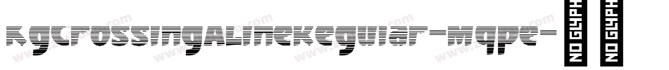 KgCrossingALineRegular-Mqpe字体转换