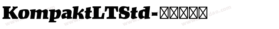 KompaktLTStd字体转换