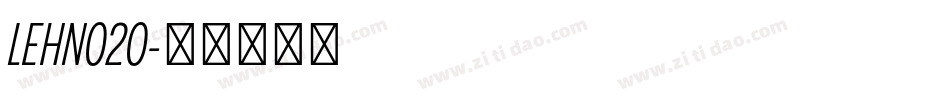 LEHN020字体转换