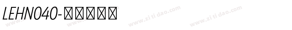 LEHN040字体转换
