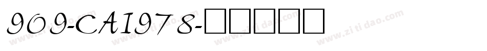 909-CAI978字体转换