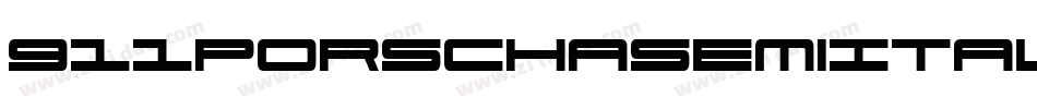 911PorschaSemiItalic-EMzj字体转换