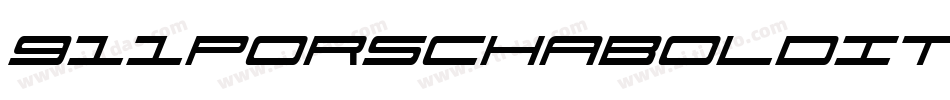 911PorschaBoldItalic-Ldz5字体转换