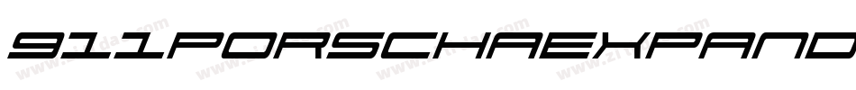 911PorschaExpandedItalic-4Ool字体转换