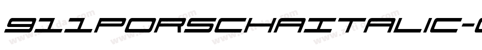 911PorschaItalic-0ePP字体转换