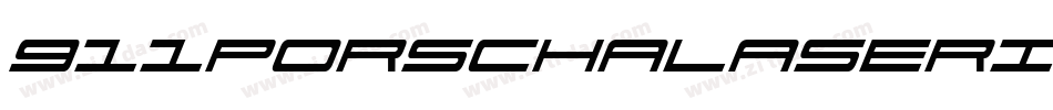 911PorschaLaserItalic-WERG字体转换