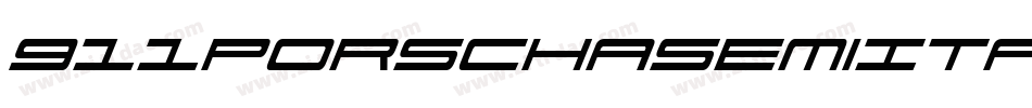911PorschaSemiItalic-EMzj字体转换