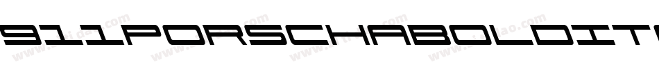 911PorschaBoldItalic-Ldz5字体转换