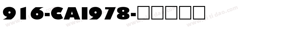 916-CAI978字体转换