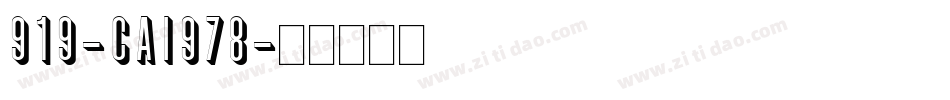 919-CAI978字体转换