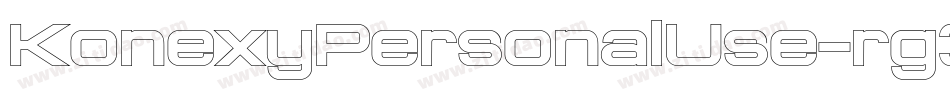 KonexyPersonalUse-rg3wK字体转换