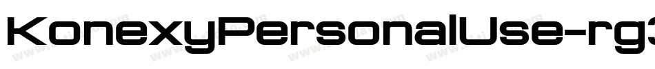 KonexyPersonalUse-rg3wK字体转换