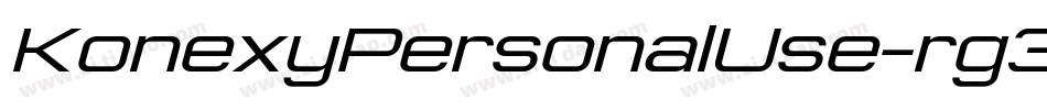 KonexyPersonalUse-rg3wK字体转换