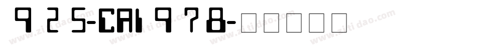 925-CAI978字体转换