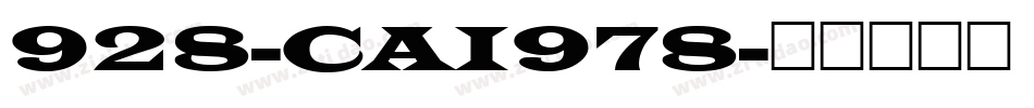928-CAI978字体转换