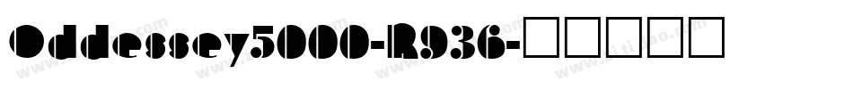 Oddessey5000-R936字体转换