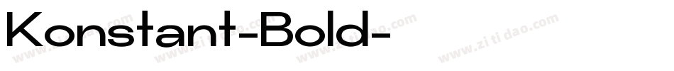 Konstant-Bold字体转换