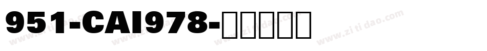 951-CAI978字体转换