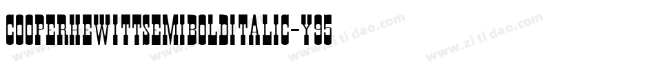 CooperhewittSemibolditalic-Y958字体转换
